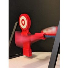 Garaj-İstanbul Hedef Çalışma Aparatı Kırmızı Beyaz Atış Antrenman Ekipmanı 2'li Set