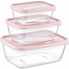 Royaleks Group 3'lü Saklama Kabı Karizma Dikdörtgen ROYALEKS-ÇNK2164