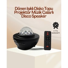 Tuba Toptaş Yıldız & Okyanus Dalga Projektörü – Bluetooth / USB Hoparlörlü