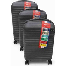 Polo Horse 004 Küçük Orta ve Büyük Boy 3 Lü Set Valiz