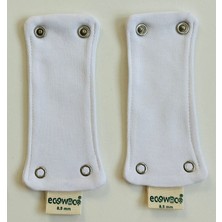 Ecowoco Organik Pamuk Body Uzatma Aparatı 2 Çıtçıtlı (8,5 Mm) 2 Adet