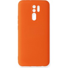 Tuba Toptaş Newface Xiaomi Redmi 9 Kılıf Nano Içi Kadife Silikon - Turuncu