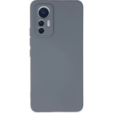 Tuba Toptaş Newface Xiaomi Mi 12 Lite Kılıf Nano Içi Kadife Silikon - Gri