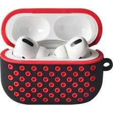 Tuba Toptaş Newface Airpods Pro 2 (2.nesil) Spor Delikli Kılıf - Siyah-Kırmızı