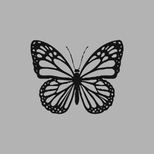 Tuba Toptaş Ahşap Işleme Duvar Süsü- Kelebek - 50 cm x 30 cm