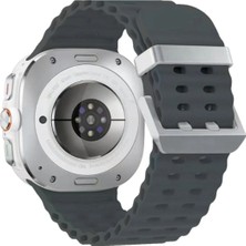 Tuba Toptaş Newface Watch 7 Ultra KR417 Rug Silikon Kordon - Koyu Gri
