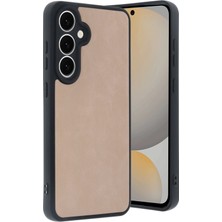 Tuba Toptaş Newface Samsung Galaxy S24 Fe Kılıf Aras Deri Kapak - Pudra