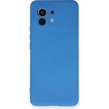 Tuba Toptaş Newface Xiaomi Mi 11 Kılıf Nano Içi Kadife Silikon - Mavi