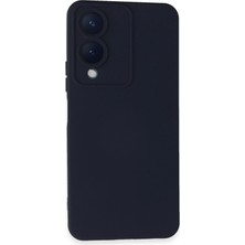 Tuba Toptaş Newface Vivo Y17S Kılıf Nano Içi Kadife Silikon - Lacivert