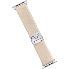 Tuba Toptaş Newface Apple Watch 42MM Forest Kumaş Kordon - Krem