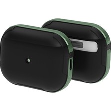 Tuba Toptaş Movenchy Airpods Pro 2 (2.nesil) Mo-A8 Armor Kılıf - Koyu Yeşil
