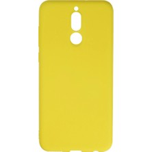 Freedom Storee Huawei Mate 10 Lite Kılıf Nano Içi Kadife Silikon - Sarı