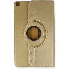 Tuba Toptaş Newface Samsung Galaxy Tab A9 Plus Kılıf 360 Tablet Deri Kılıf - Gold
