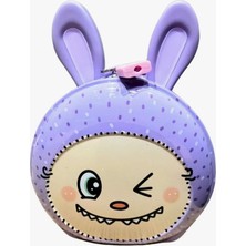 Sarece Home Kilitli Metal Kumbara (Sevimli Lila Tavşan)
