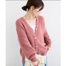 EAS Giyim Düğmeli Triko Kadın Hırka