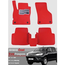 Guerrino Toyota Hilux (2015-2025) Uyumlu Eva Paspas Tam Set–oto Paspas,araca Özel,su Geçirmez