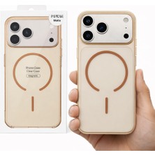 Bubitechh iPhone Manyetik Şeffaf Kılıf – Slim Mat Kasa, Altı Açık Tasarım
