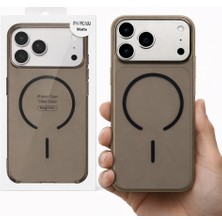 Bubitechh iPhone Manyetik Şeffaf Kılıf – Slim Mat Kasa, Altı Açık Tasarım