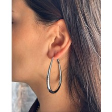 Nunu Takı Gümüş U Halka Küpe