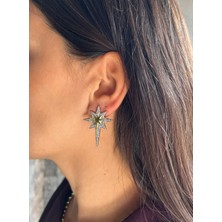 Nunu Takı Taşlı Kuzey Yıldızı Küpe