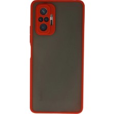 Xiaomi Redmi Note 10 Pro Kılıf Montreal Silikon Kapak - Kırmızı
