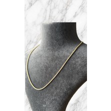 Zayora Aksesuar Gold Renk Ince Burgu Zincir Kolye – Ince Tasarım