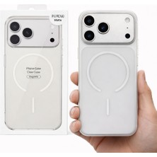 Bubitechh iPhone Manyetik Şeffaf Kılıf – Slim Mat Kasa, Altı Açık Tasarım