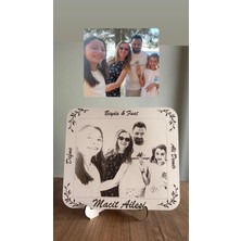 Runc Design Kişiye Özel Ahşap Fotoğraf | Aile Hediyesi | Masaüstü Dekoratif Anı Çerçevesi