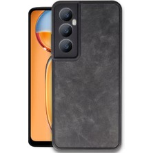 Realme C65 Kılıf Aras Deri Kapak - Siyah