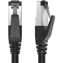 Gfc Life Store Cat 8 Ağ Kablosu, 40 Gigabit, Esnek ve Kırılmaz Yapı - 1m (Lan Kablosu/ethernet Kablosu, Maksimum Fiber Hızı Iletir ve Oyun/ps5/xbox Için Uygundur, RJ45 Fiş)