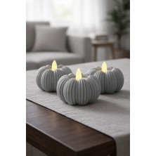 ESBODESİGN 🌼 Dekoratif Çiçek Formlu LED Mum Seti (3’lü)