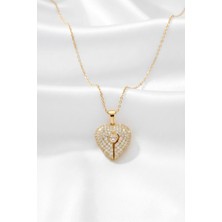 Çekirdek Jewelry 925 Ayar Gümüş Kişiye Özel Kalp Kolye