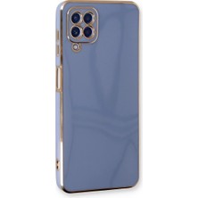 Samsung Galaxy A22 Kılıf Volet Silikon - Mavi