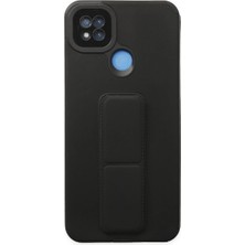 Xiaomi Redmi 9c Kılıf Mega Standlı Silikon - Siyah