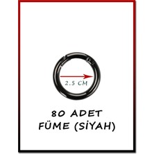 Orhan Çanta Siyah Açılır Yaylı Halka 80'li Set