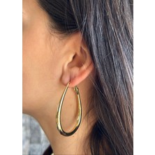 Nunu Takı Altın U Halka Küpe