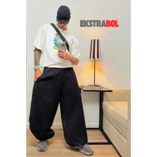Vladivosto Paçası Lastikli Ekstra Bol Harajuku Baggy Eşofman Altı