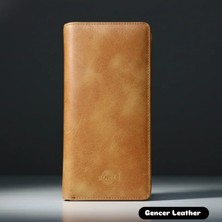 Gencer Leather Portföy Hakiki Deri Çanta/cüzdan