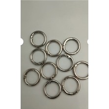 Orhan Çanta Gri Renk Yaylı Halka Örgü ve Hasır Çantalar Için Aksesuarlar 2cm 30'lu Set