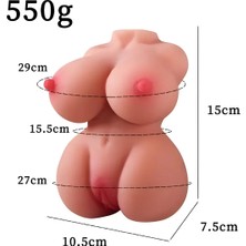 XDejavu Shop Göğüslü Gerçekçi Görünüme Sahip El Tipi Suni Vajinaa Mastürbatör - 550 Gr.
