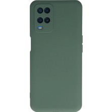 Oppo A54 4g Kılıf Nano Içi Kadife Silikon - Koyu Yeşil