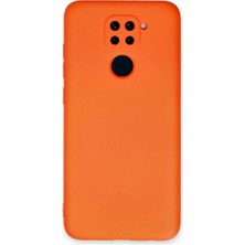 Xiaomi Redmi Note 9 Kılıf Nano Içi Kadife Silikon - Turuncu