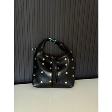 Jaseco Zımba Detaylı Deri Hobo El Çantası