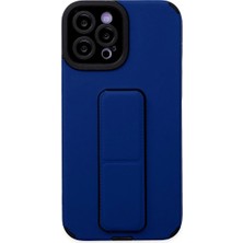 Iphone 12 Pro Max Kılıf Mega Standlı Silikon - Mavi
