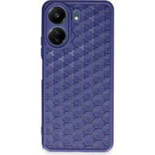 Freedom Storee Xiaomi Redmi 13C Kılıf Petek Silikon Kapak - Lacivert