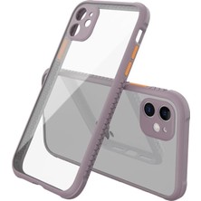 Iphone 12 Mini Kılıf Miami Şeffaf Silikon - Açık Mor