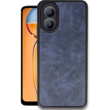 Oppo A38 Kılıf Aras Deri Kapak - Lacivert