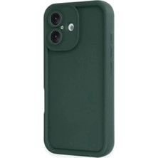 Iphone 16 Kılıf Viera Silikon - Koyu Yeşil