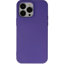 Iphone 14 Pro Max Kılıf Nano Içi Kadife Silikon - Mor