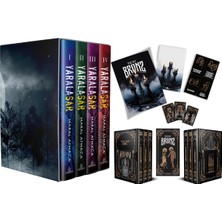 Ephesus Yayınları Yaralasar Serisi Seti 4 Kitap Ciltli Kutulu ve Bronz Serisi 3 Kitaplık Hediyeli Kutu